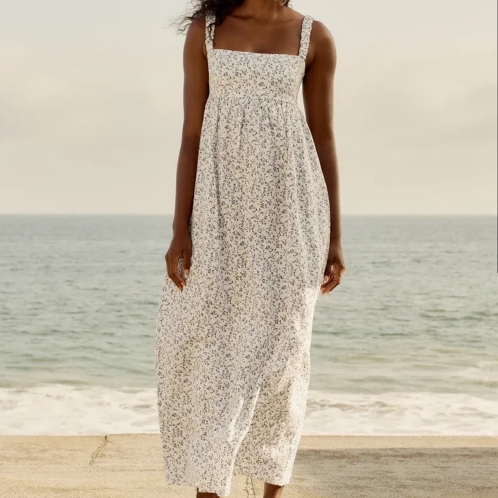 Reformation Floral Linen Midi dress